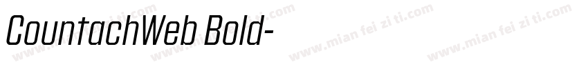 CountachWeb Bold字体转换
